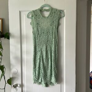 Lace Green Dress